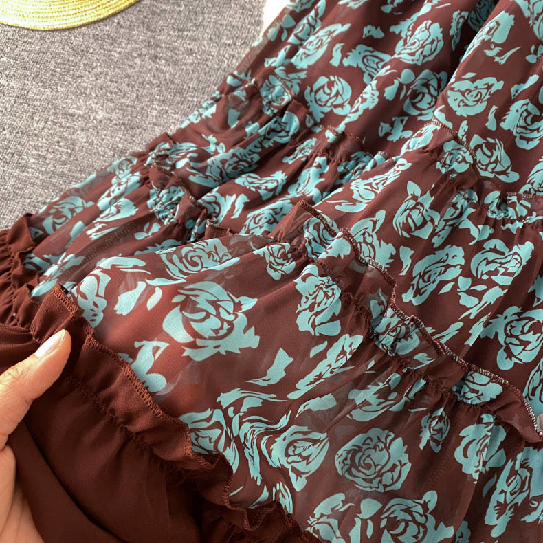 Floral gown for women
