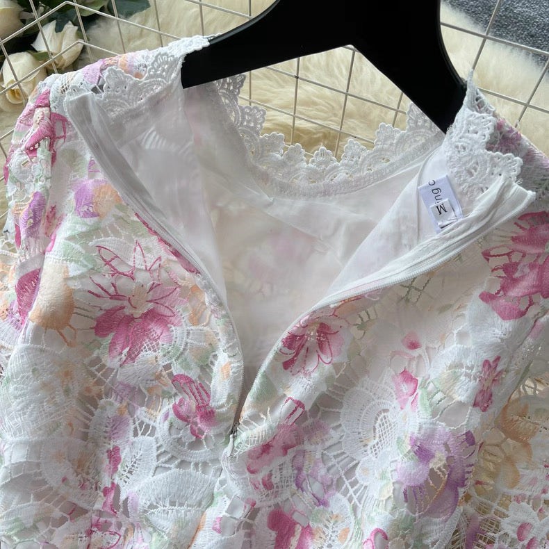 Fully lace bodysuit dress