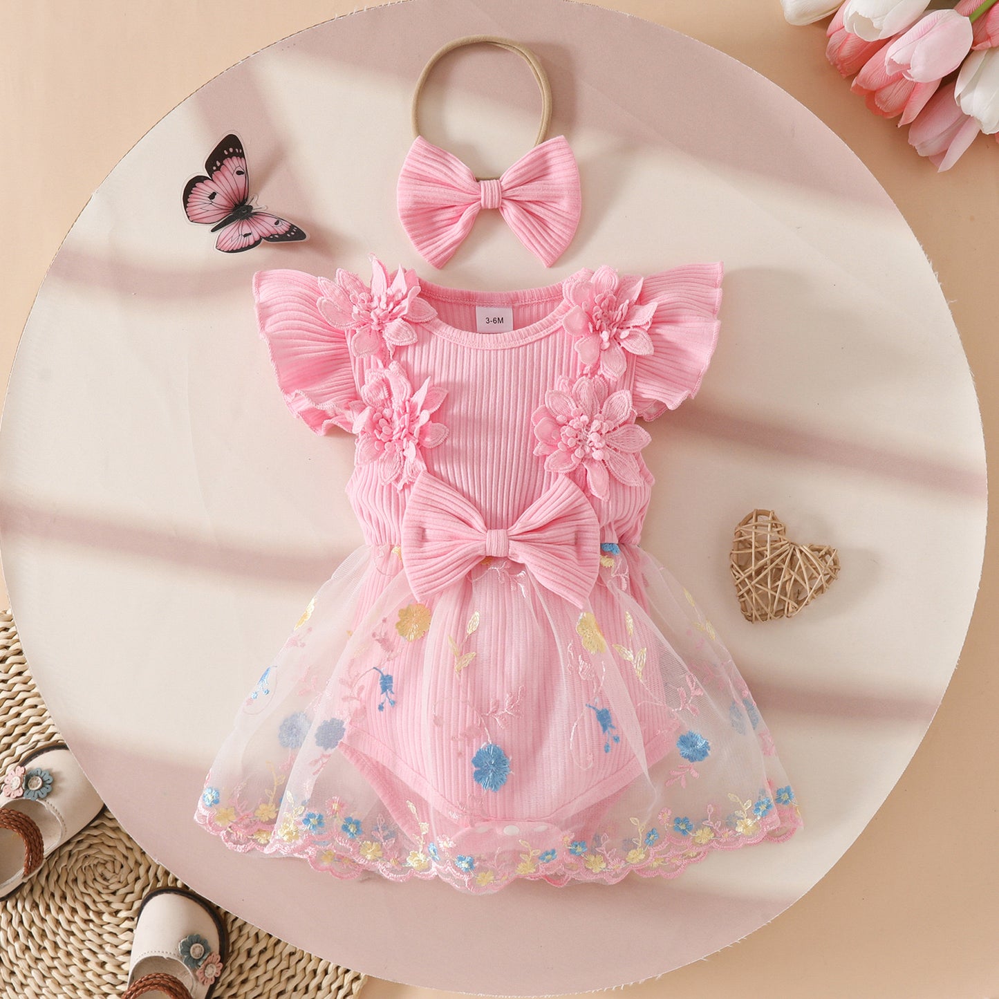 Cute floral Dress with headband