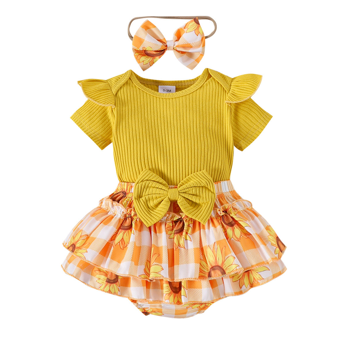 Romper with headband set
