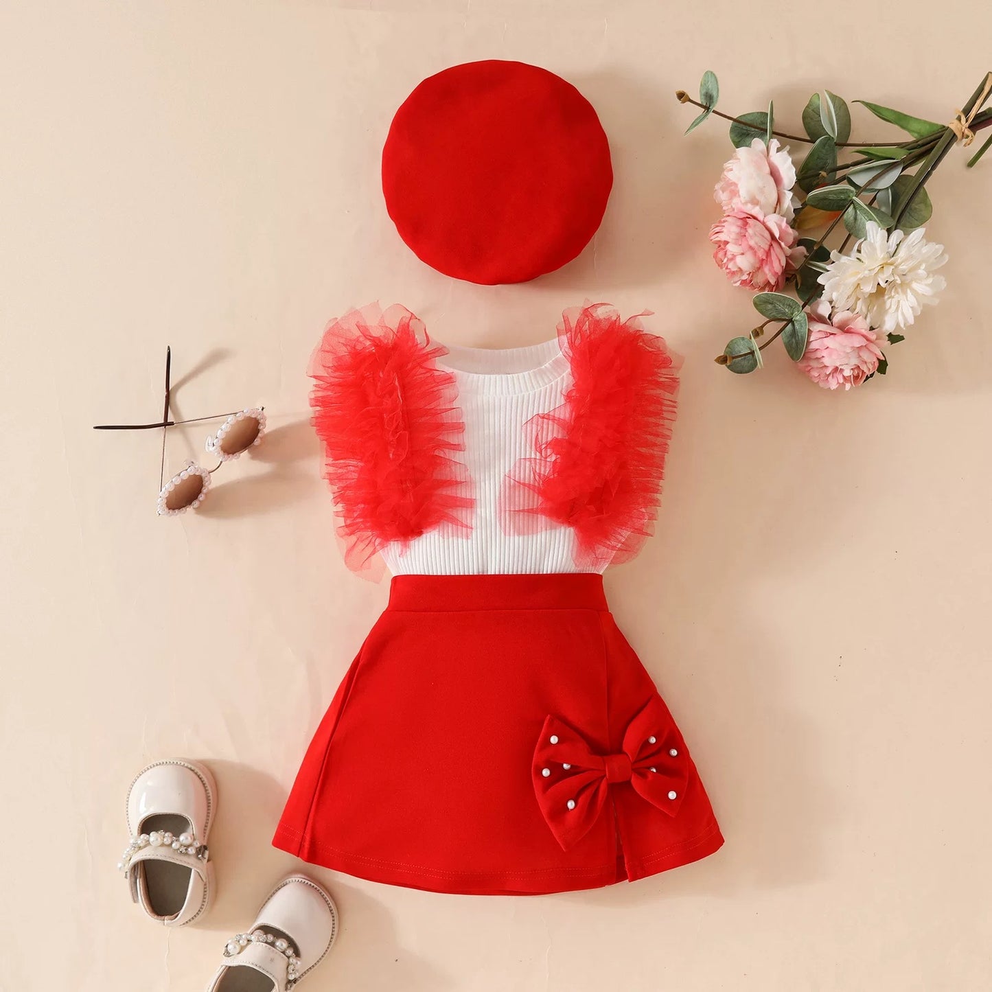 Top,skirt & hat