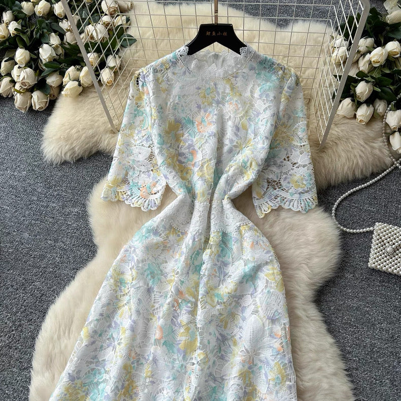 Fully lace bodysuit dress