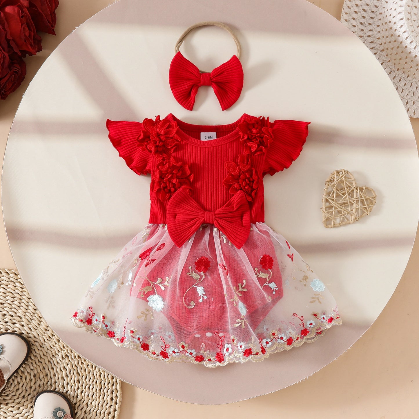 Cute floral Dress with headband