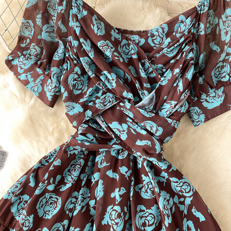 Floral gown for women
