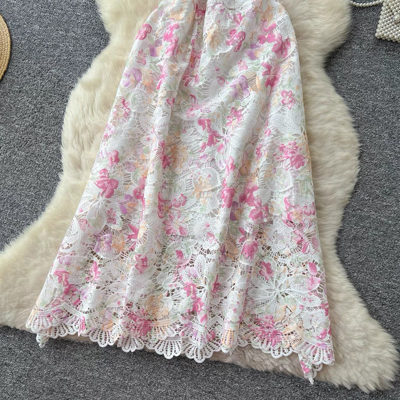 Fully lace bodysuit dress