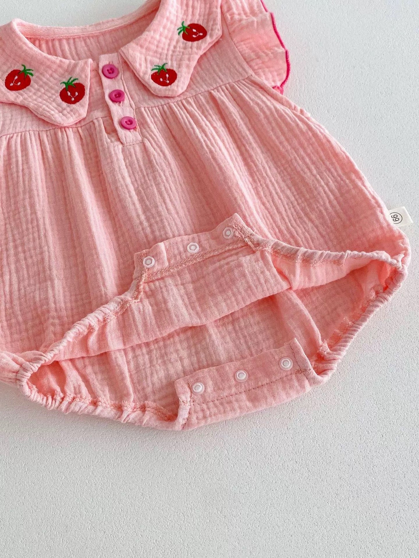 Organic cotton romper with headband