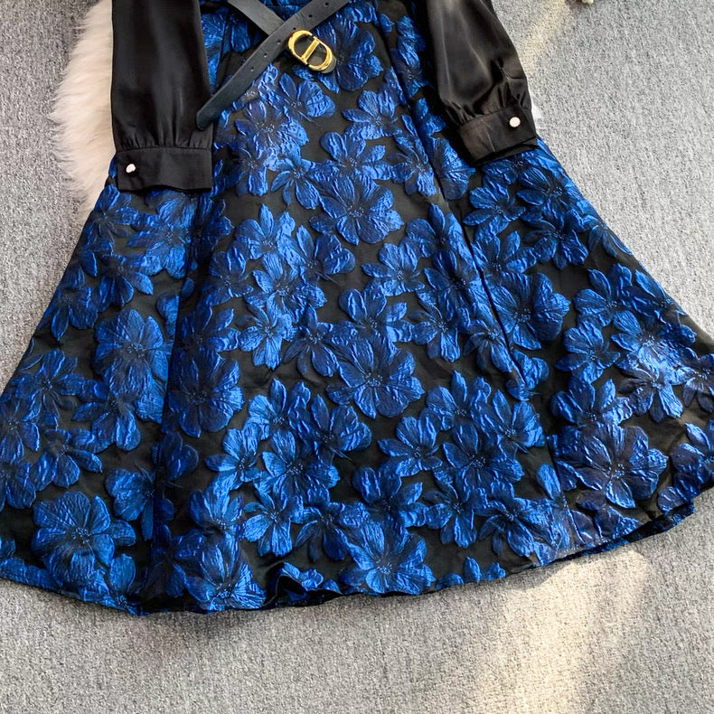 Jacquard midi dress