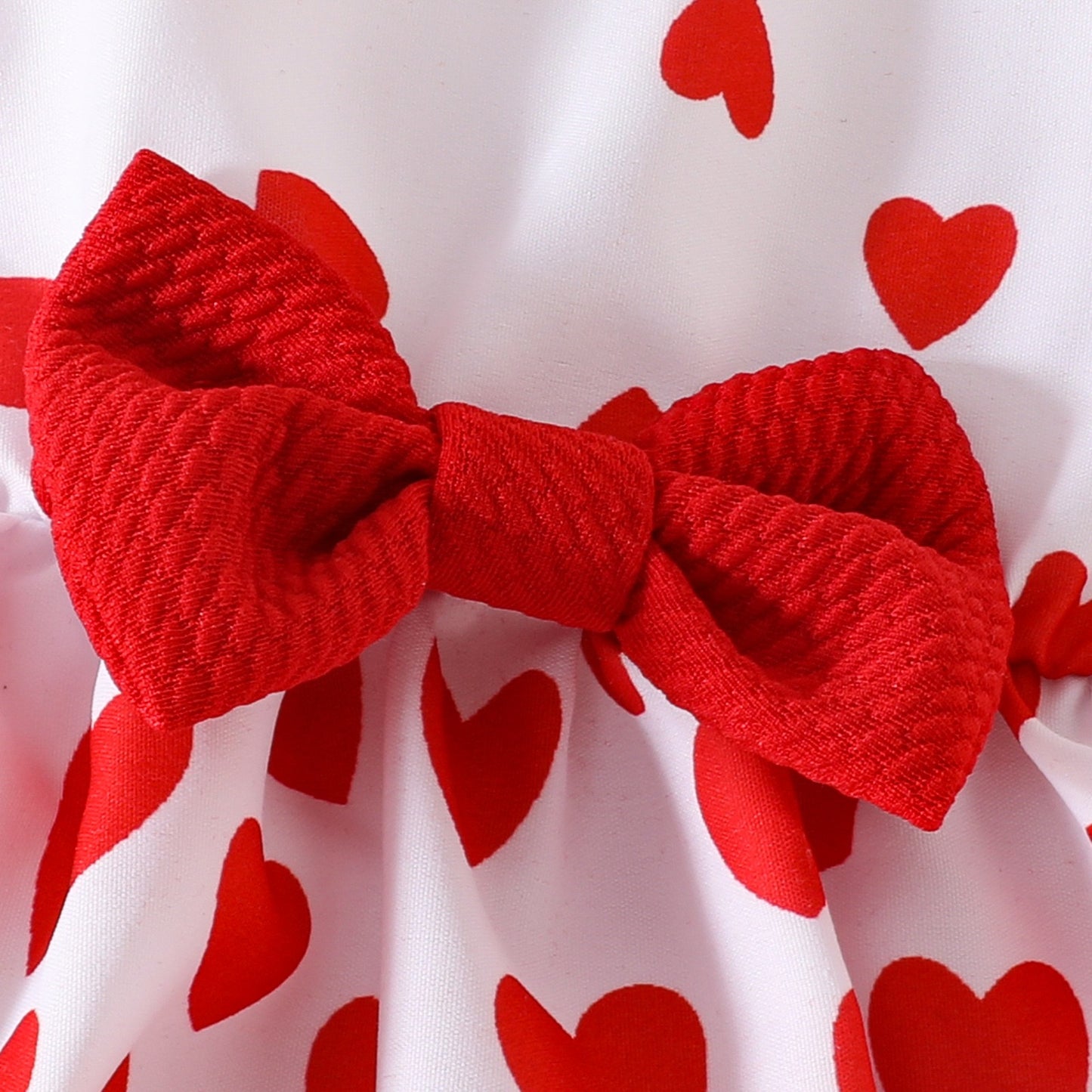 Red love cute dress with shrug & headband