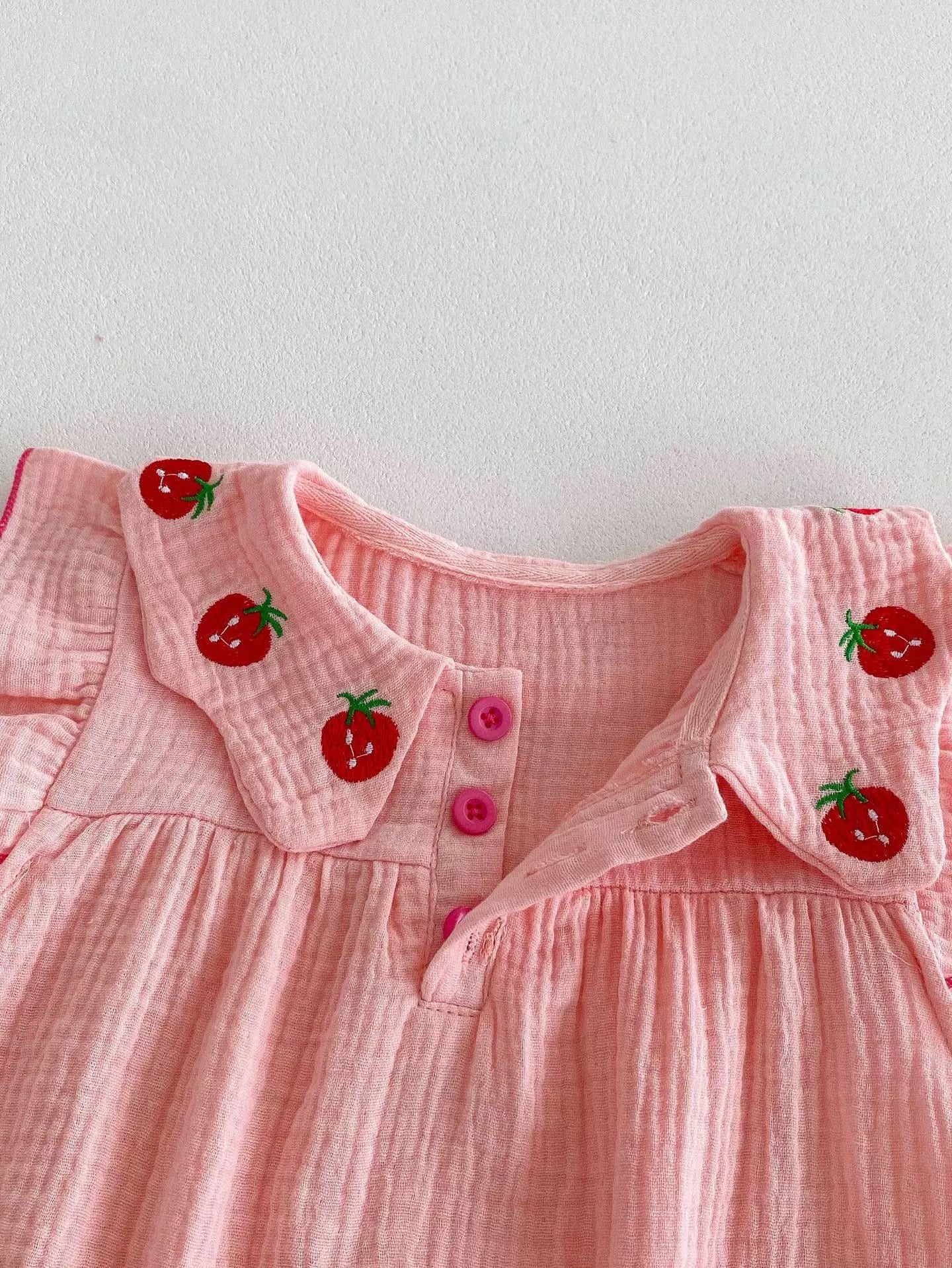 Organic cotton romper with headband