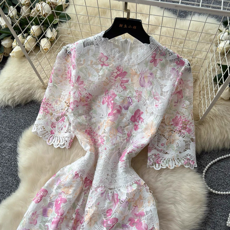 Fully lace bodysuit dress