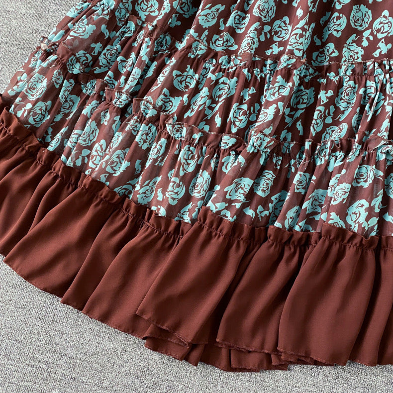 Floral gown for women