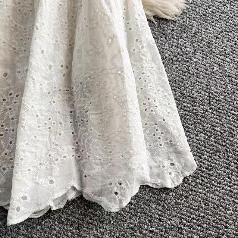 Cotton chikankari dress