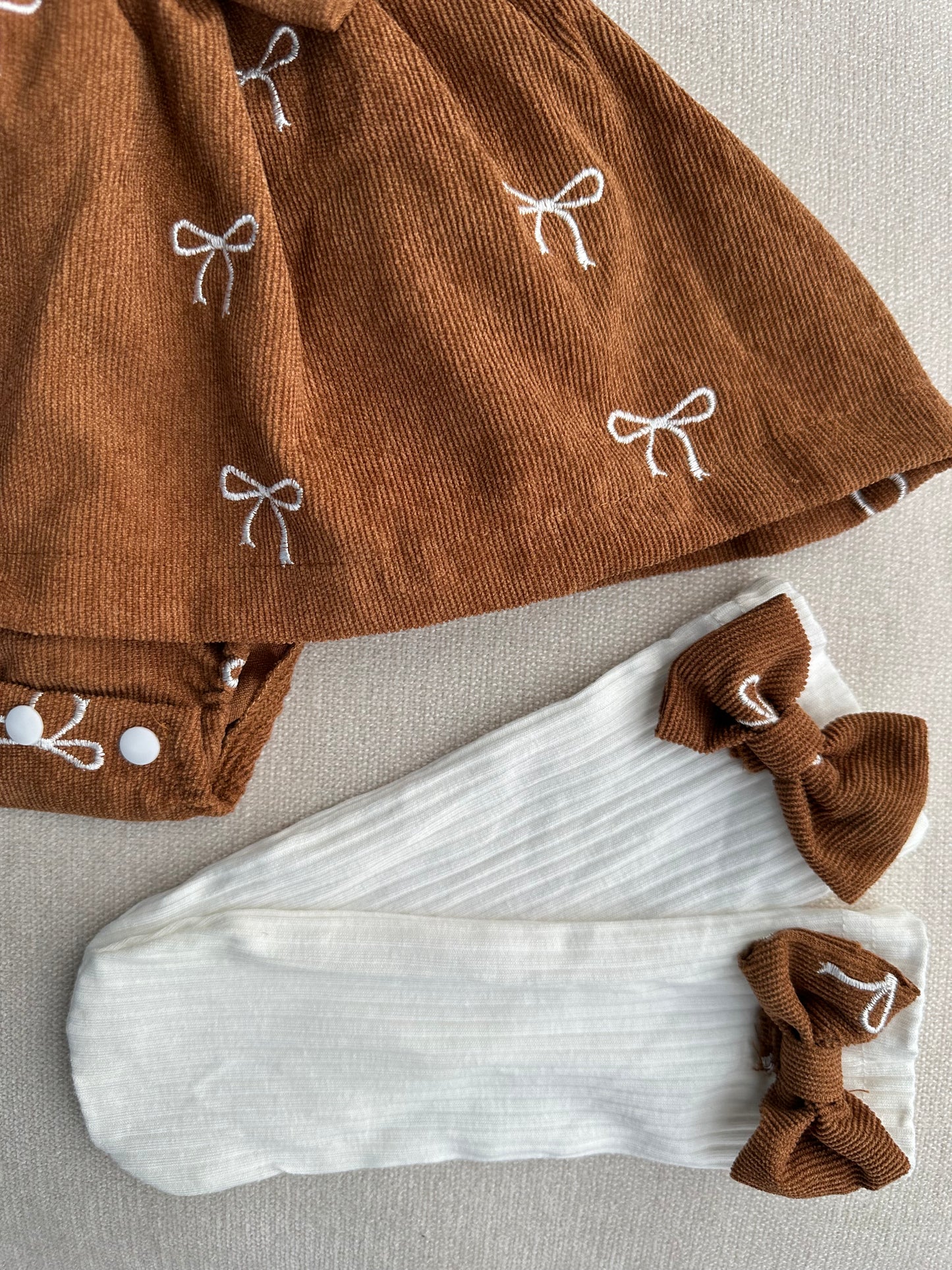 embroidered Bow Princess Set