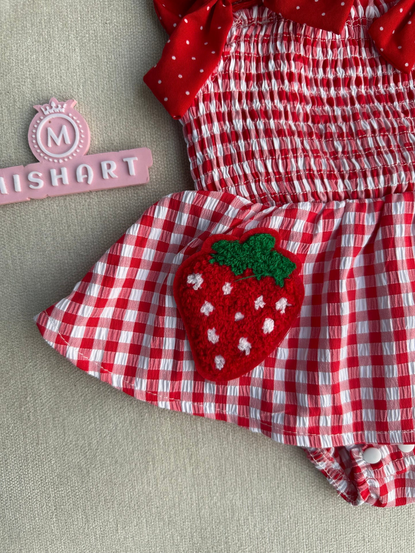 Strawberry romper set