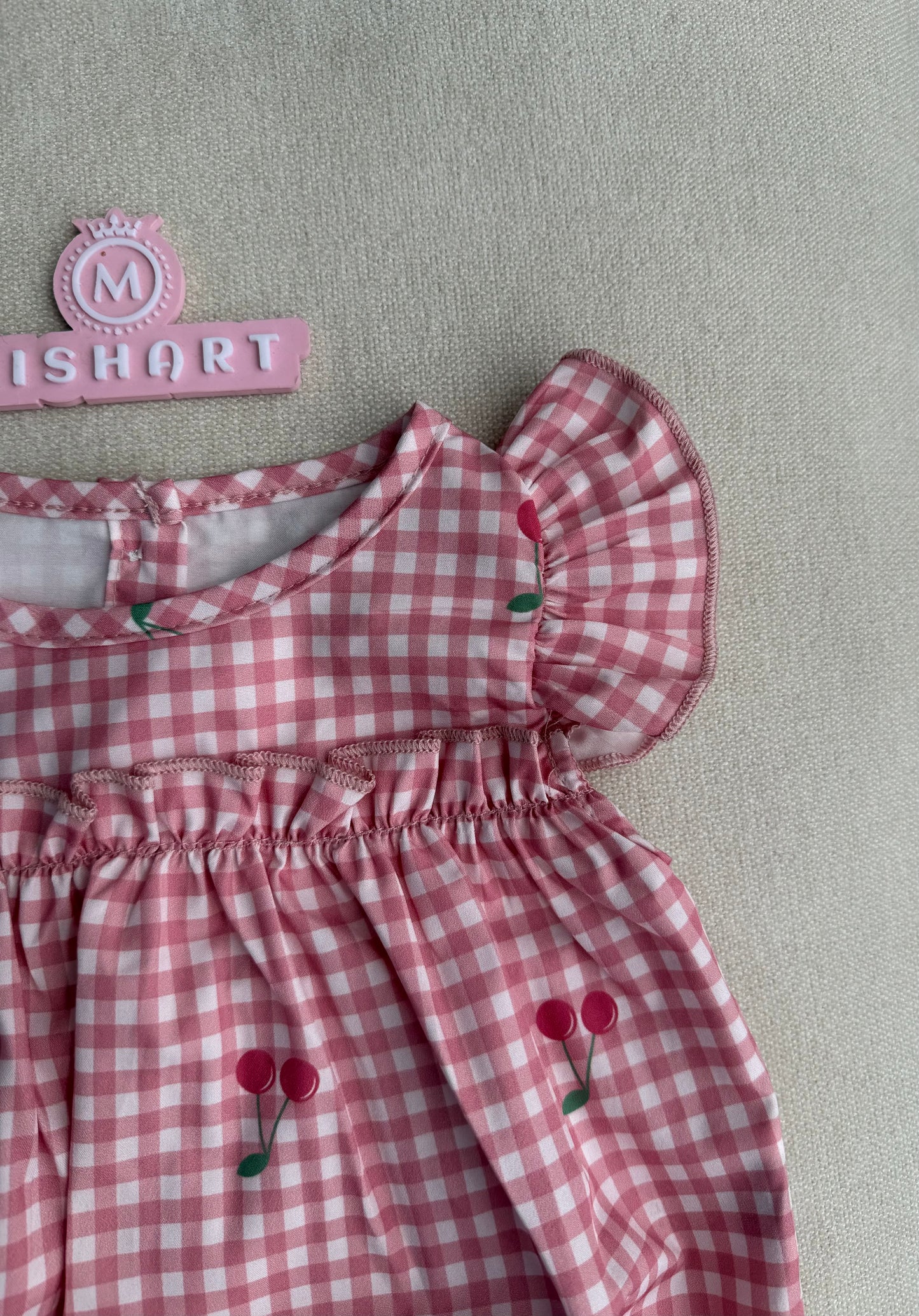 Cherry Picnic Romper Set