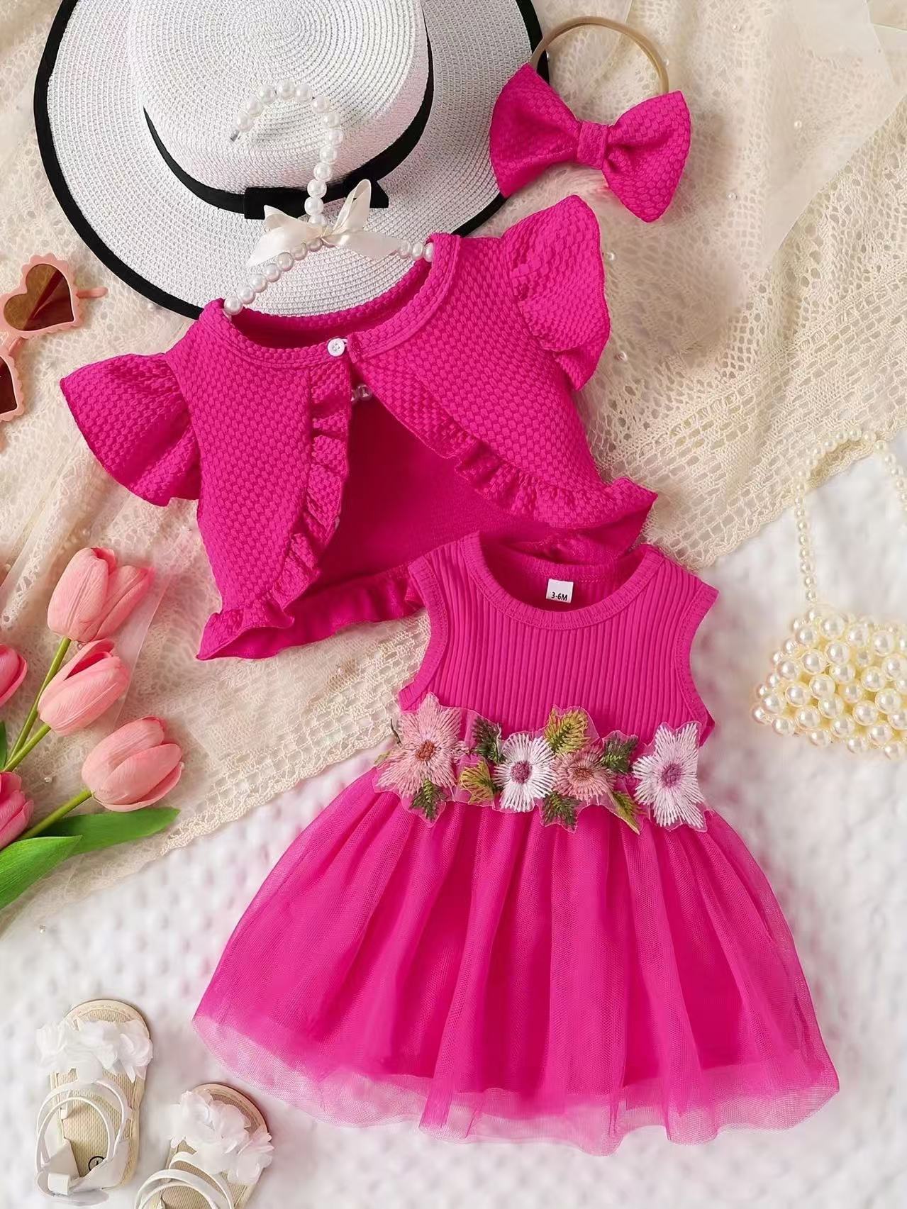 Cute shrug & dress with headband