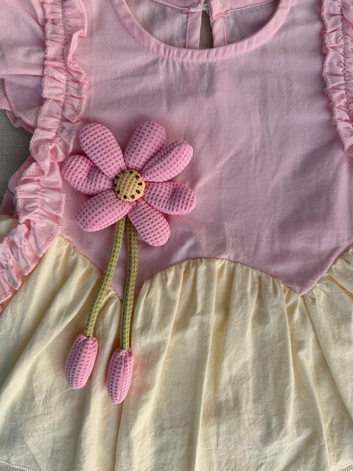 Pink flower dress