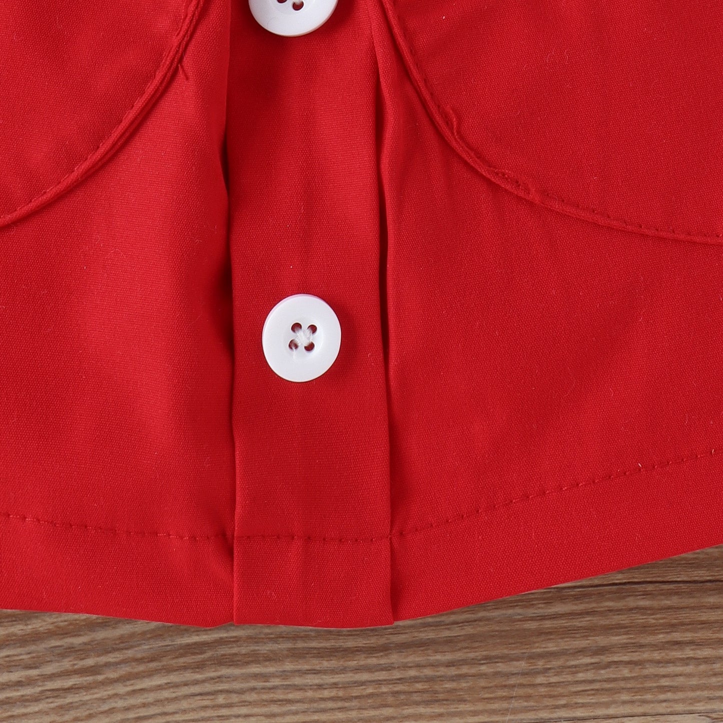 Baby Puff Sleeve Love Top Red Skirt and Belt Suit