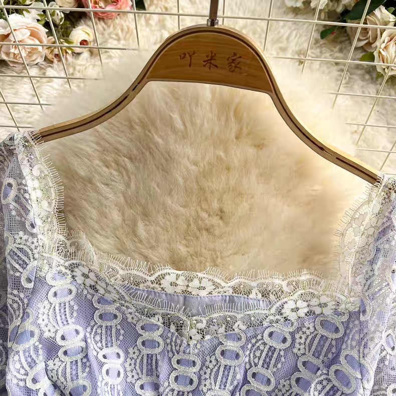 Lace work dress