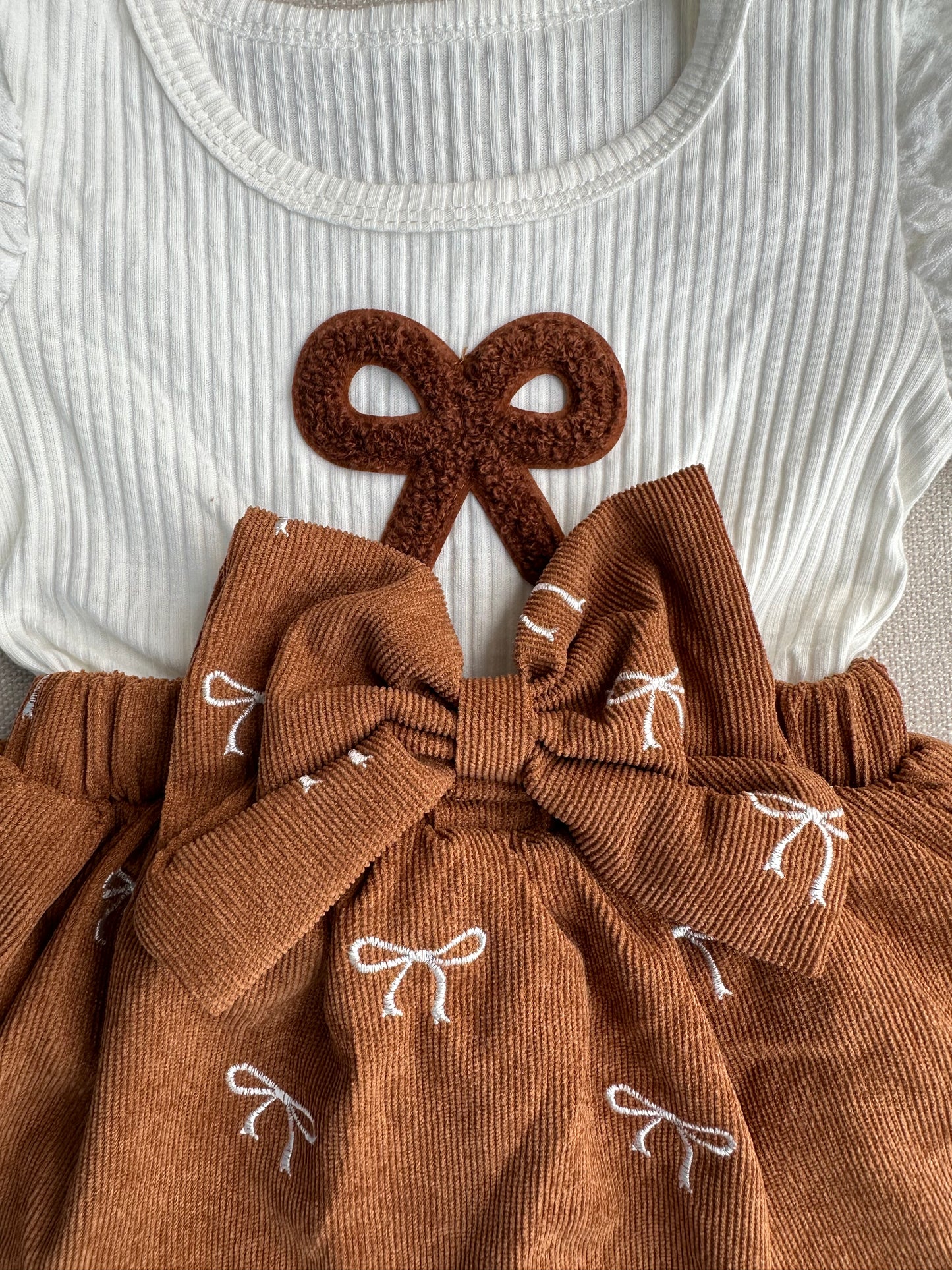 embroidered Bow Princess Set