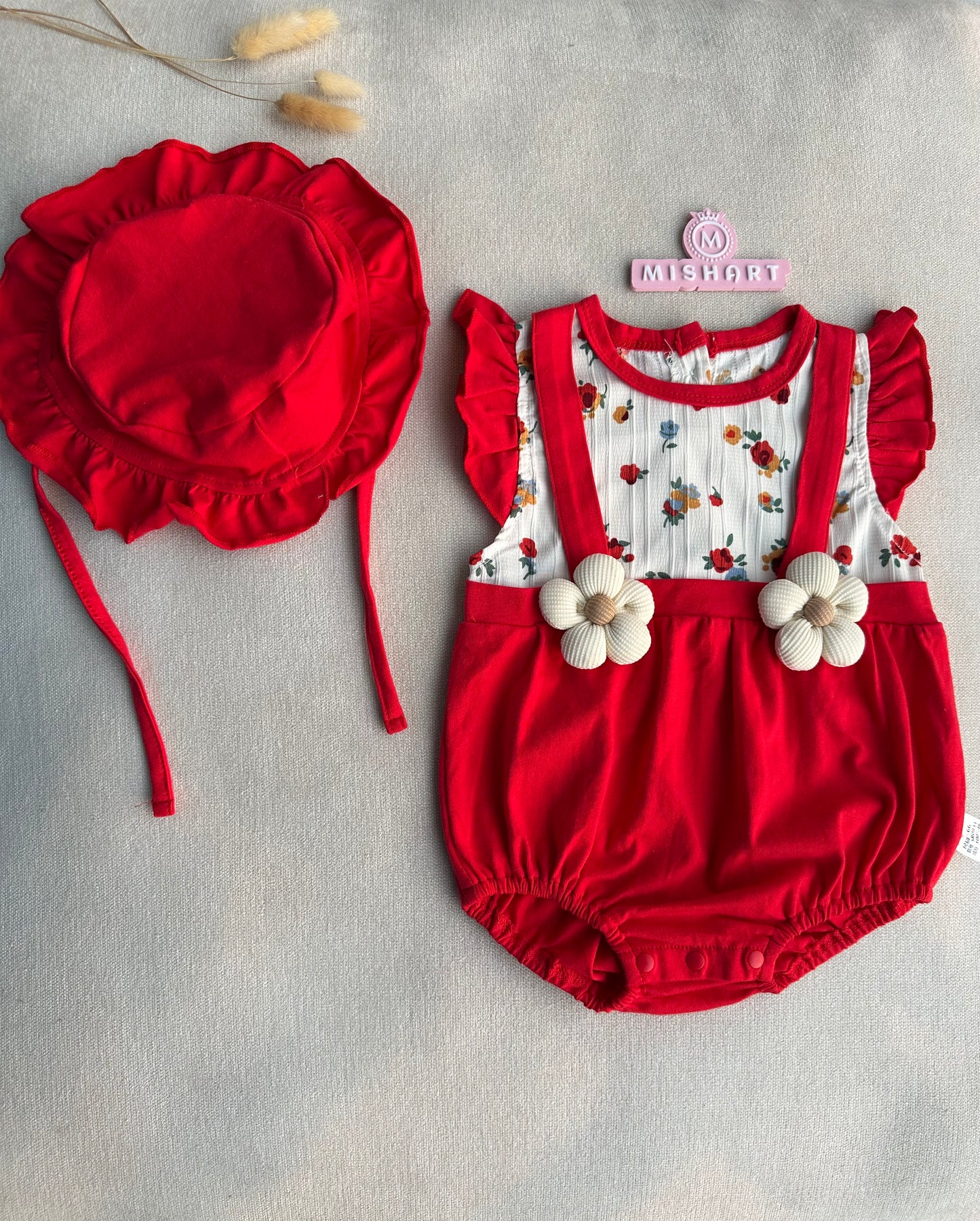 Cute floral romper set