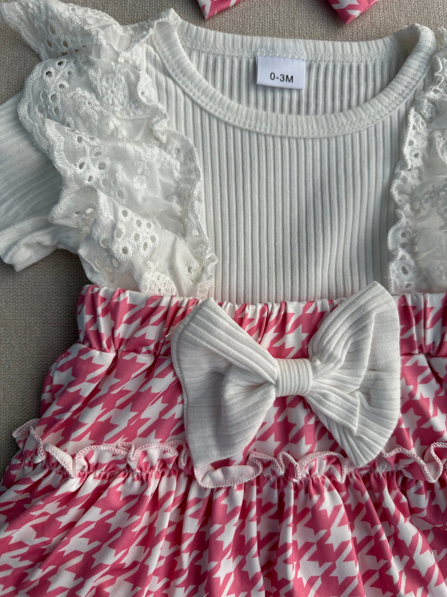 Beautiful pink romper dress