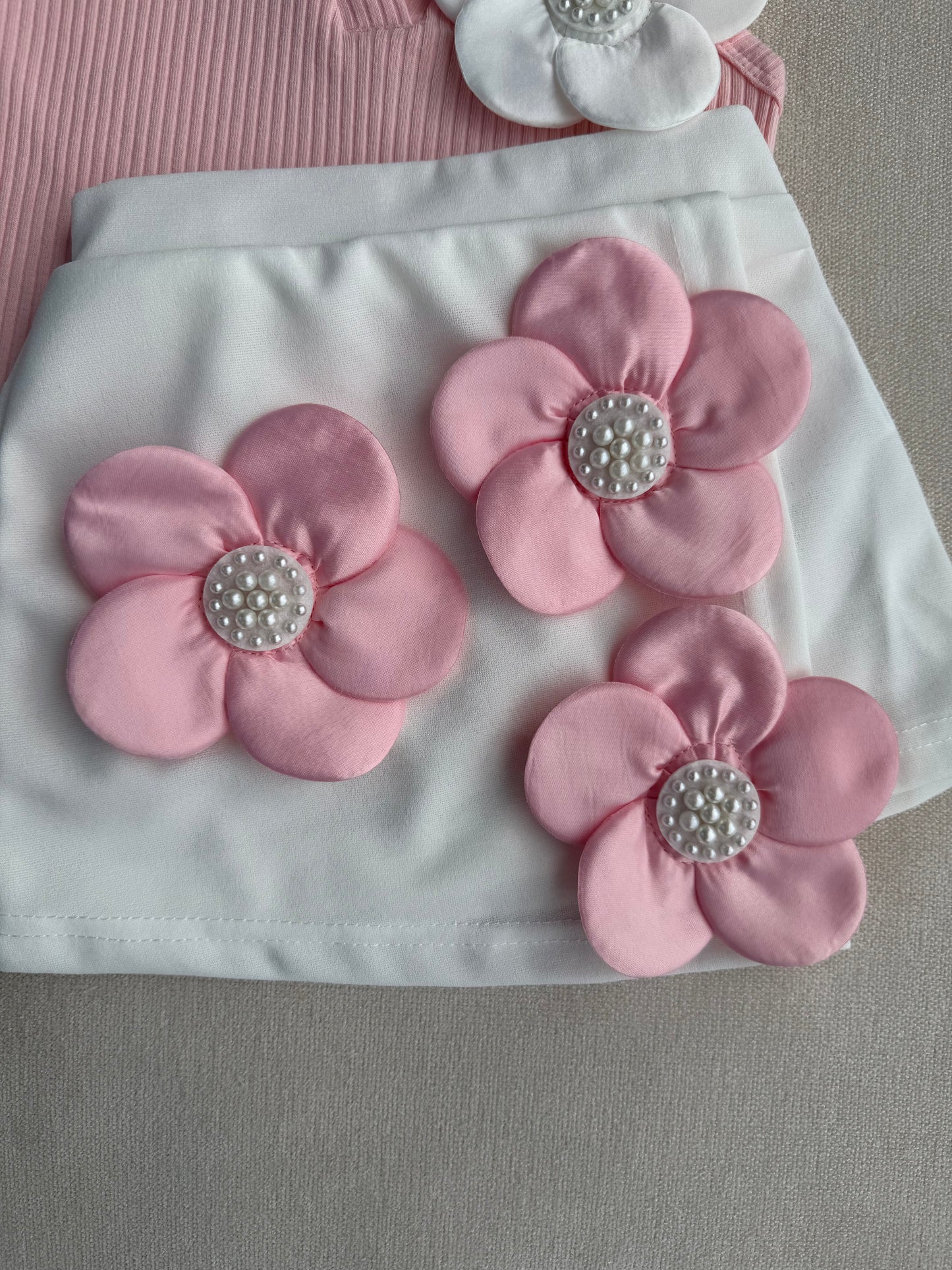 Flower skirt set