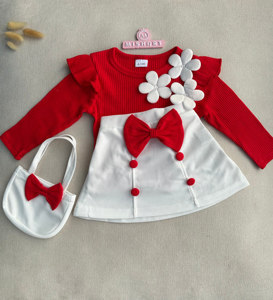 Top . Skirt & bag combo set