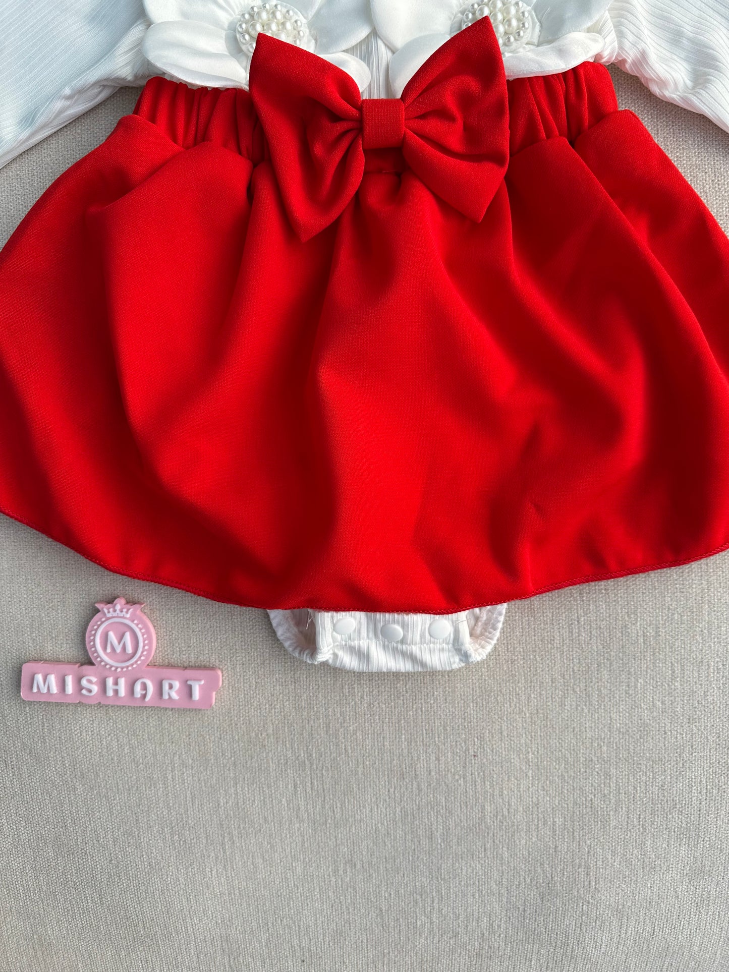 Cute 3D  Flower  romper with headband