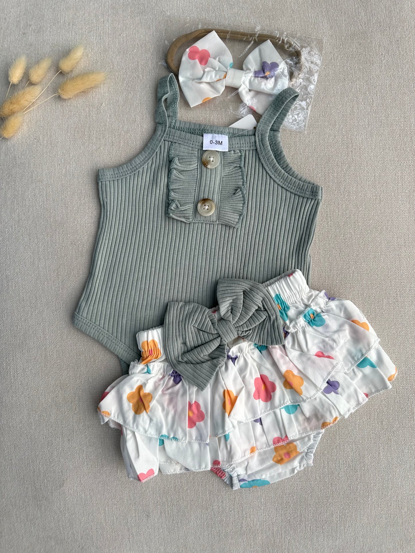 Romper skirt with headband