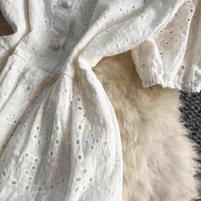 Cotton chikankari dress