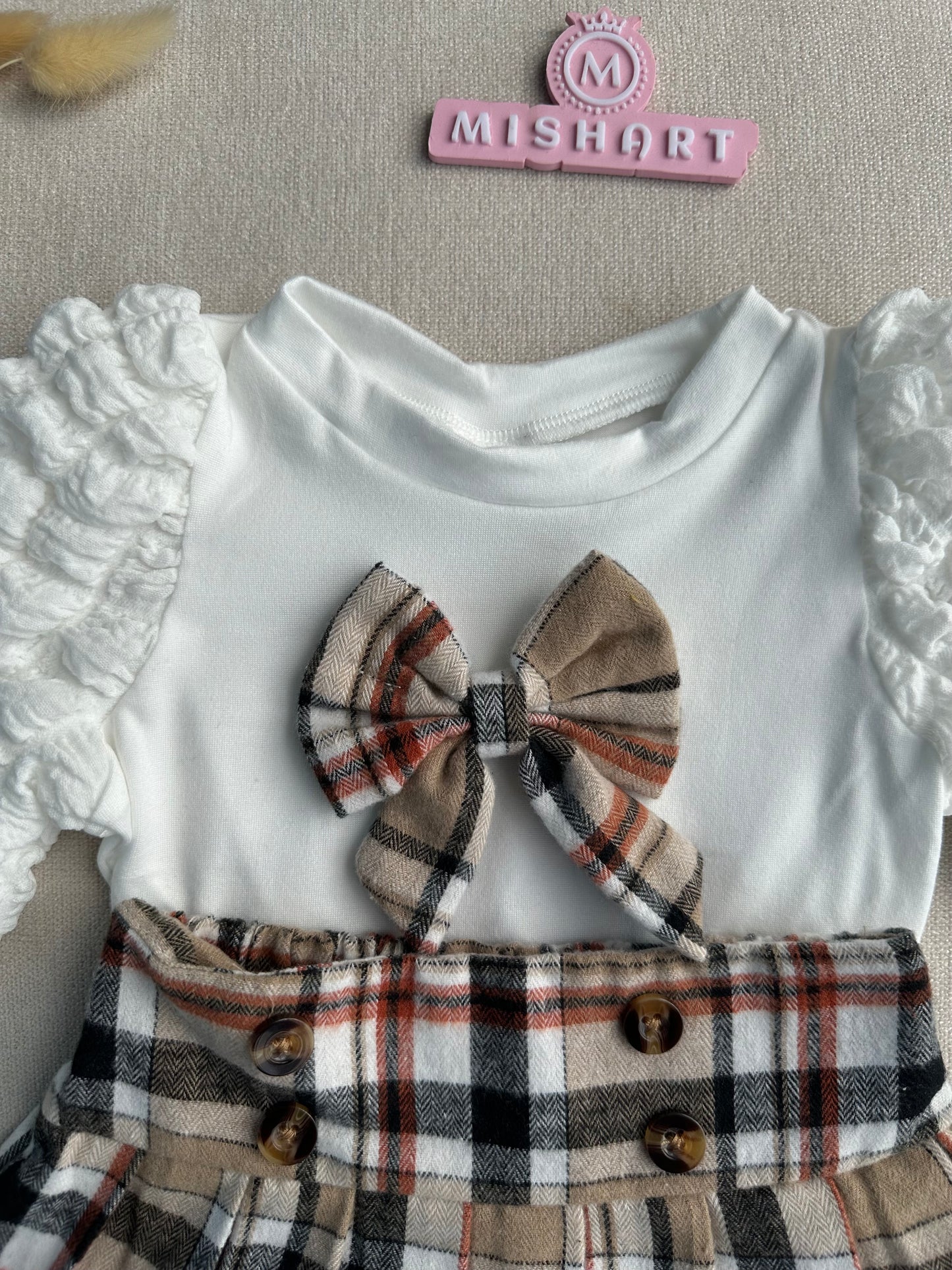 Bow style skirt & top set