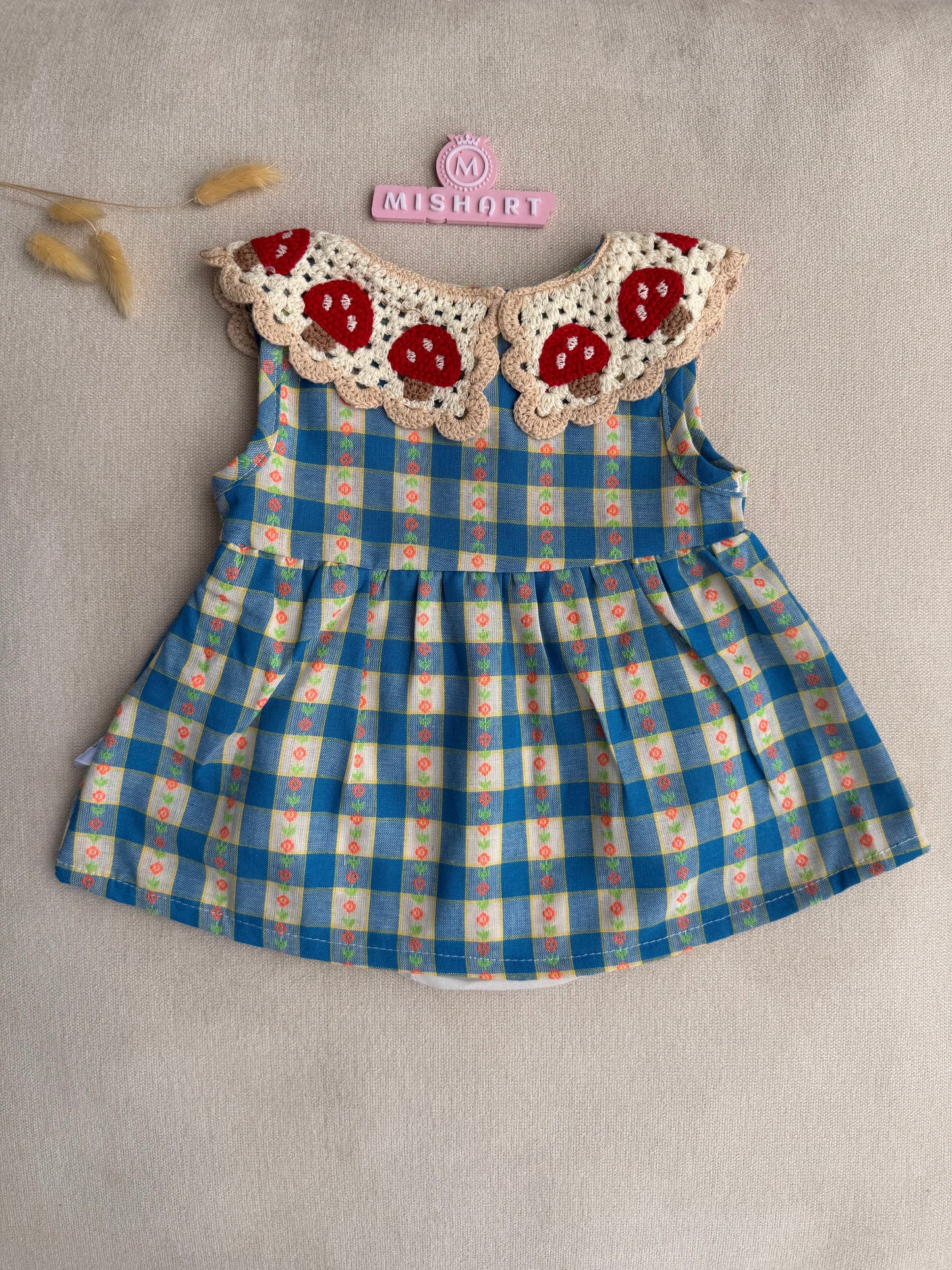 Woodland mashroom Romper Dress