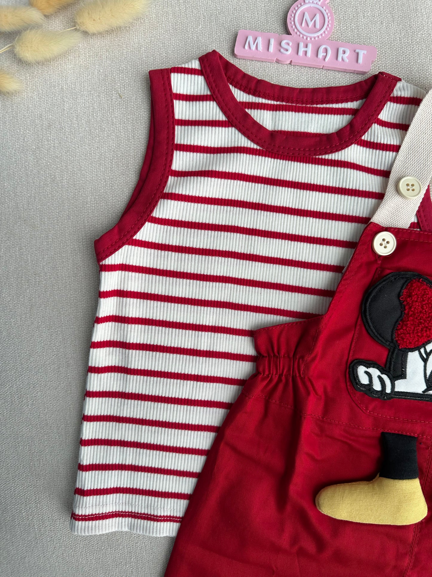 Sleeveless romper set