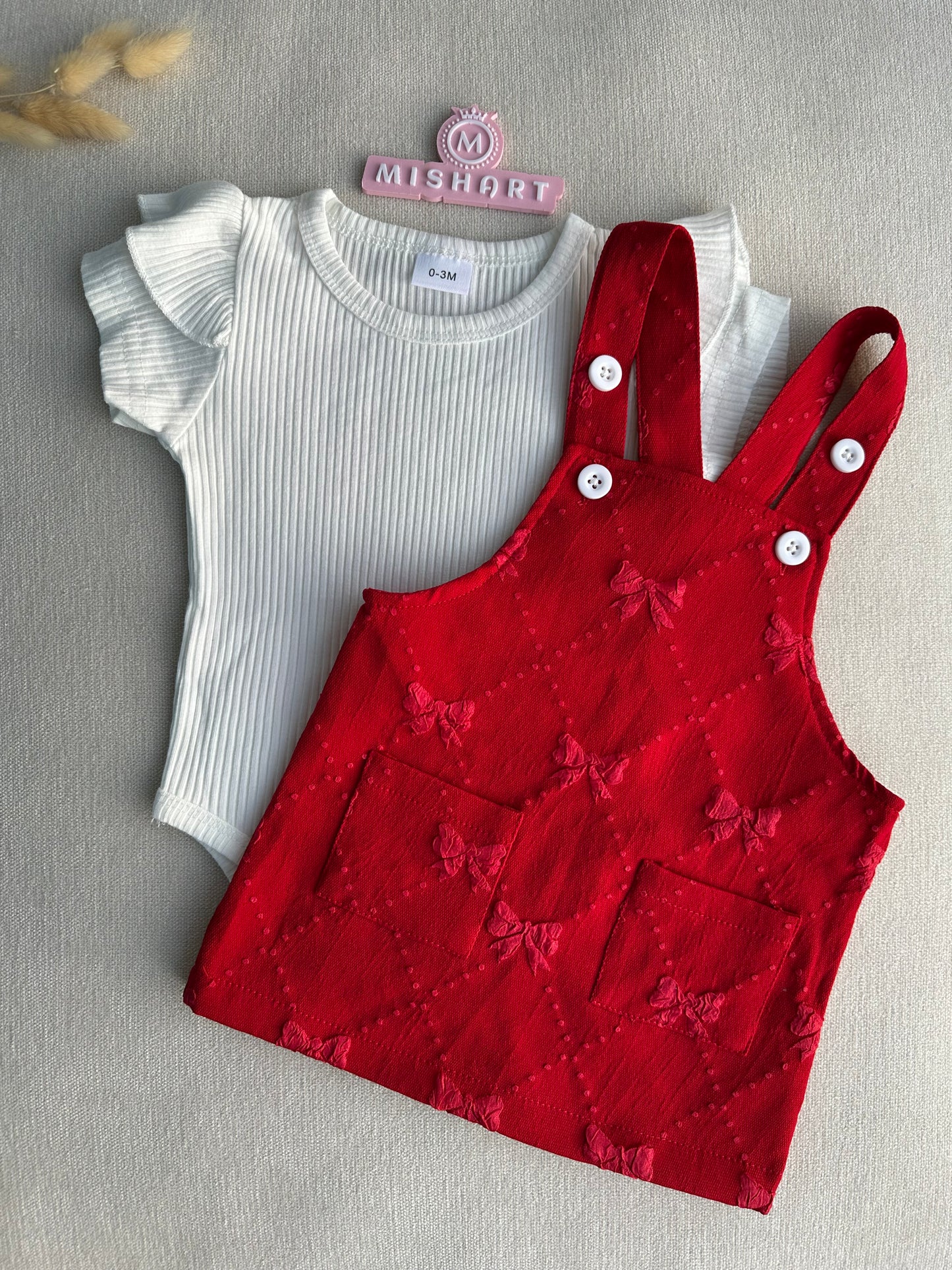 Beautiful jacquard romper set