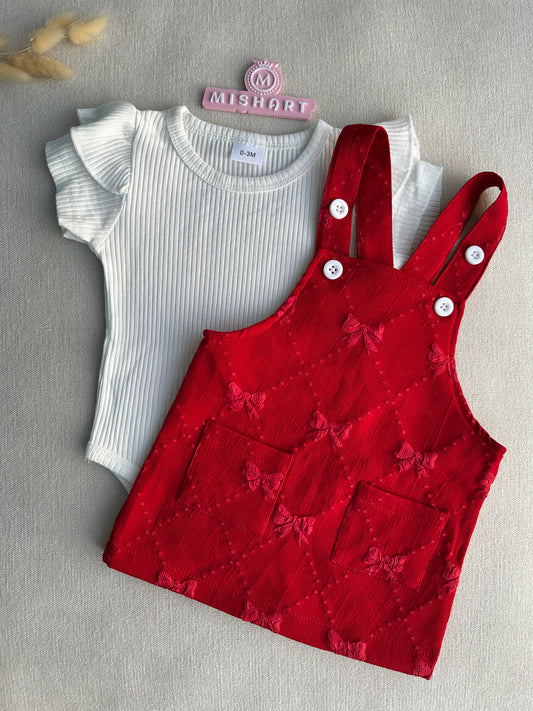 Beautiful jacquard romper set