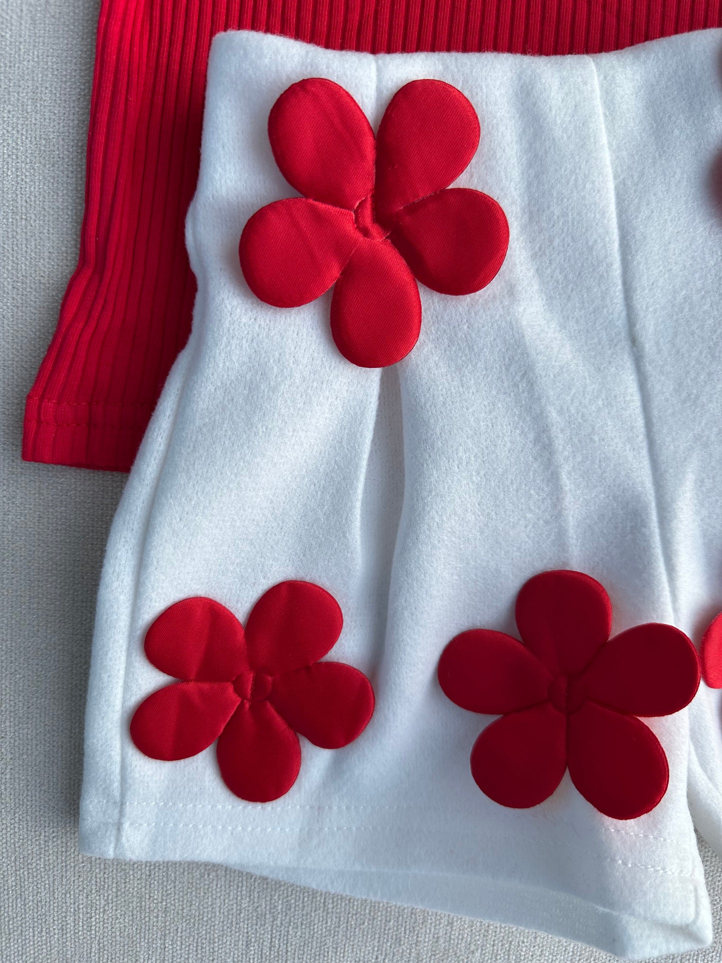 3D flower design top & pant