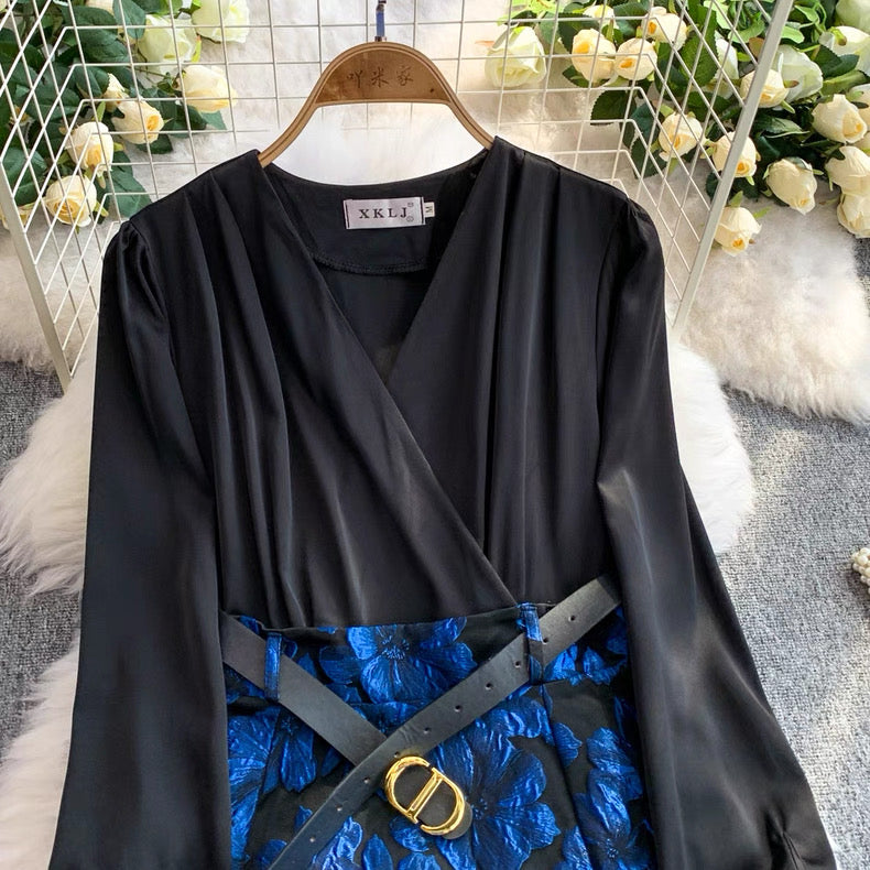 Jacquard midi dress