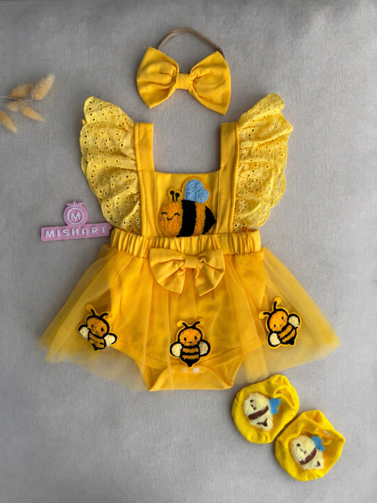 Bumble Bee Tutu Romper Set 💛🐝