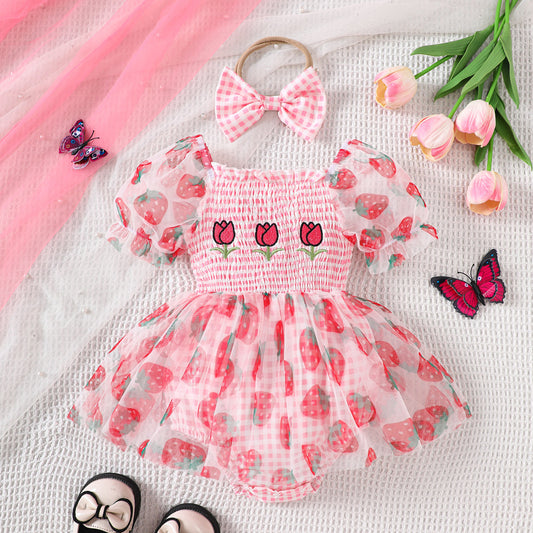 rubber body style dress & headband