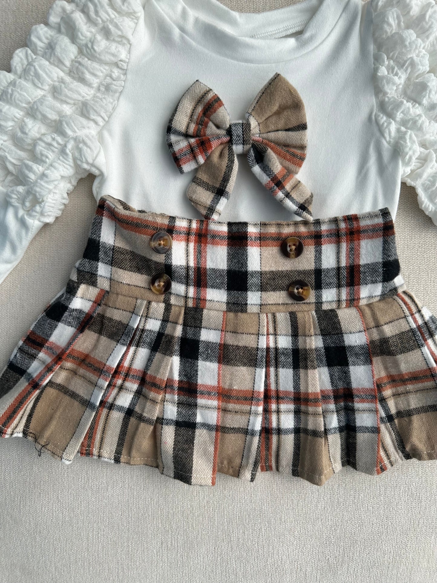 Bow style skirt & top set