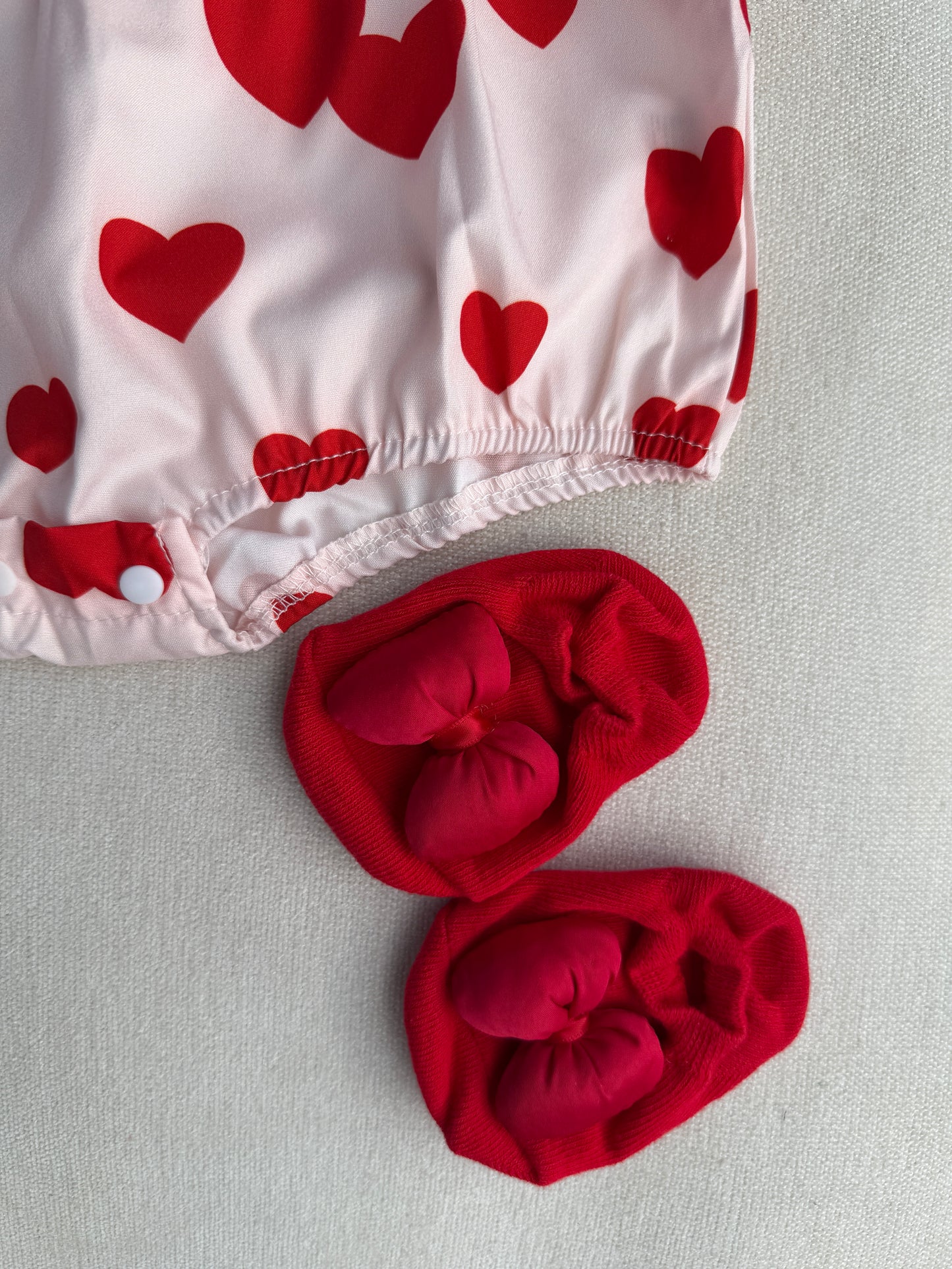 Sweetheart Bow Romper Set
