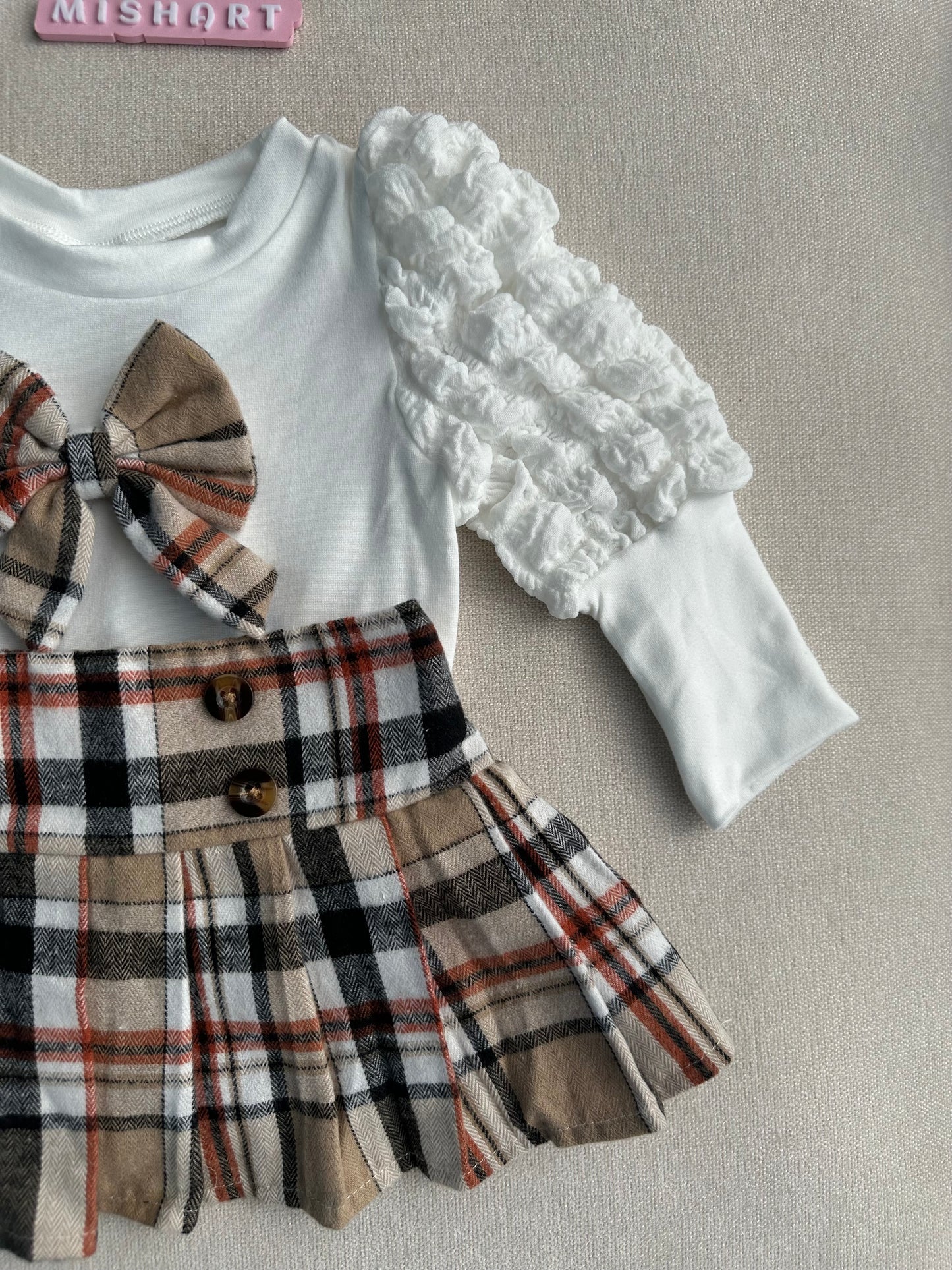 Bow style skirt & top set