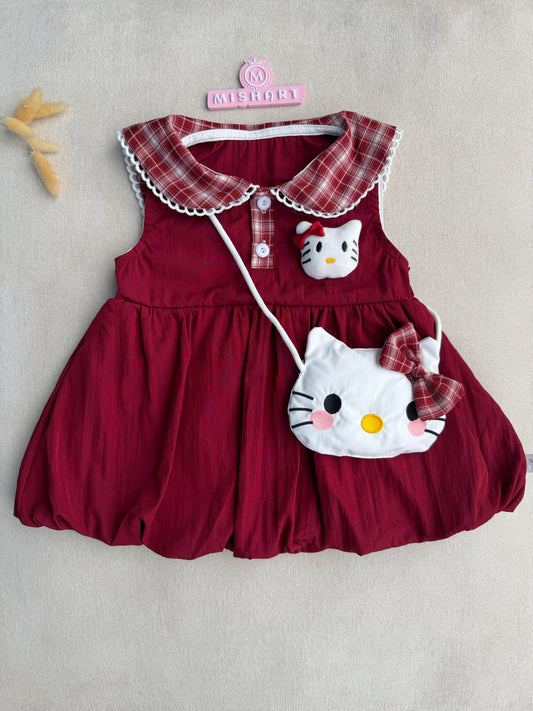 Hello kitty dress with bag