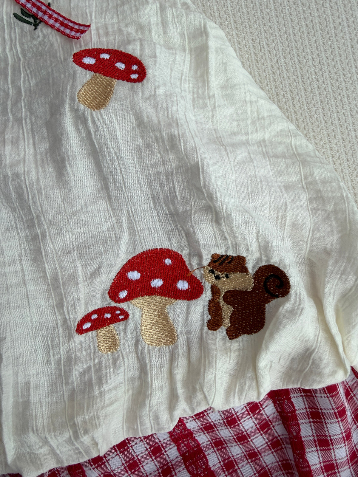 Little Mushroom Forest Baby Girl Dress 🍄❤️