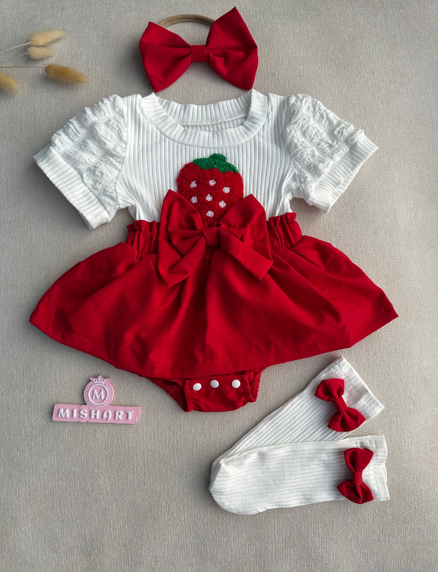 Strawberry dress set