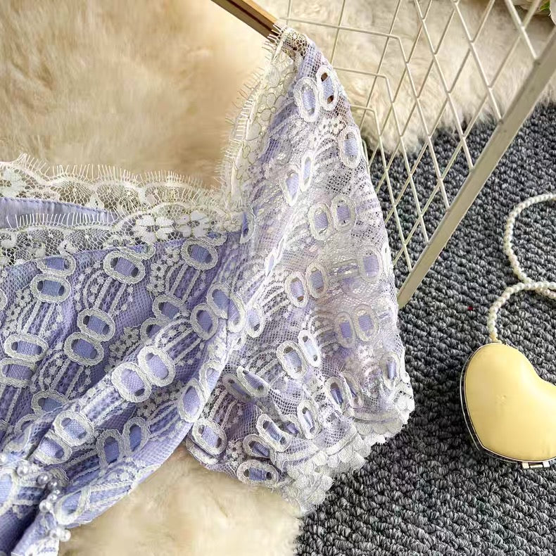 Lace work dress