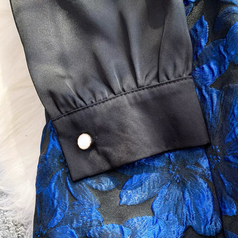 Jacquard midi dress