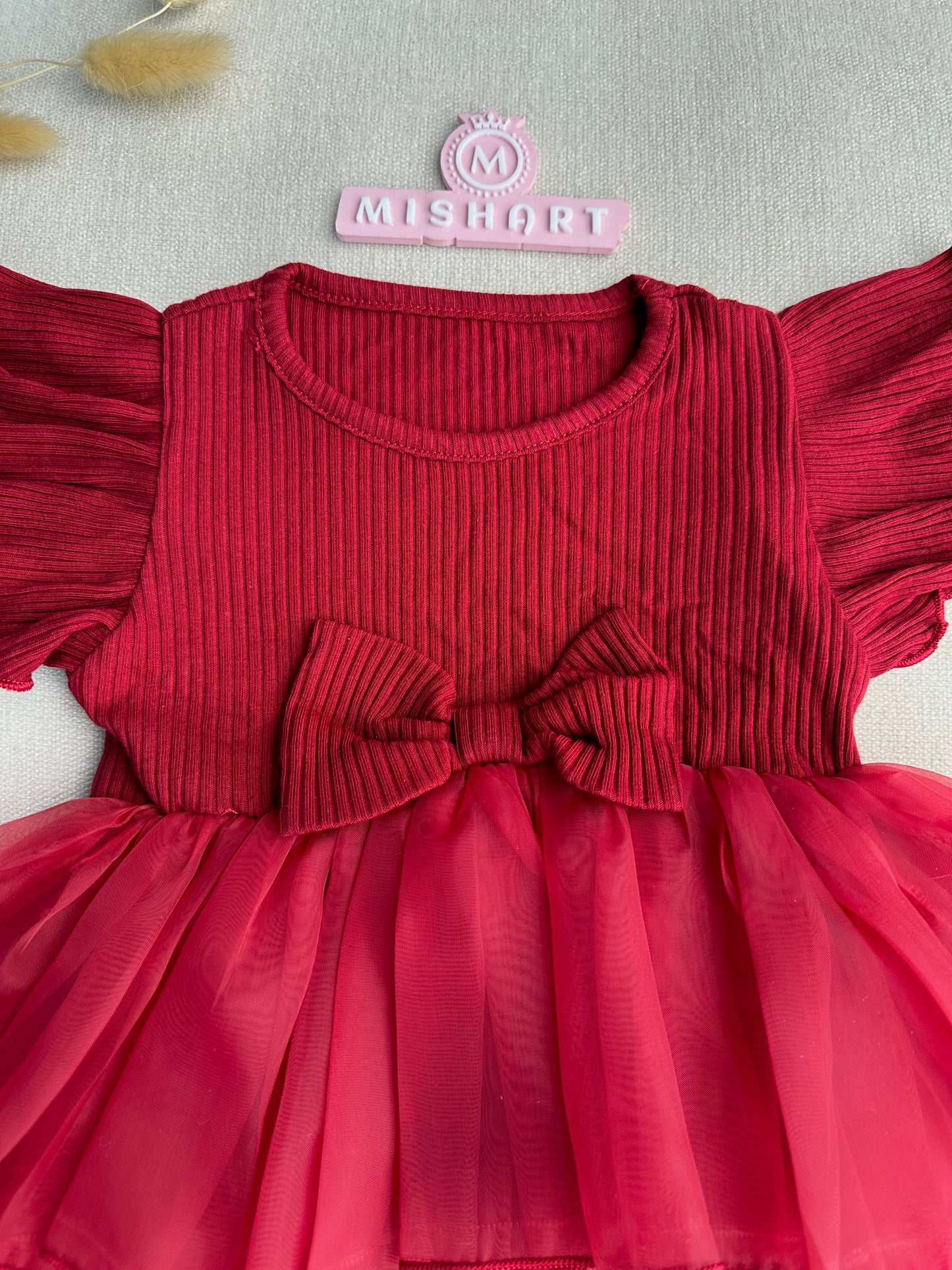 Exclusive soft ruby dress