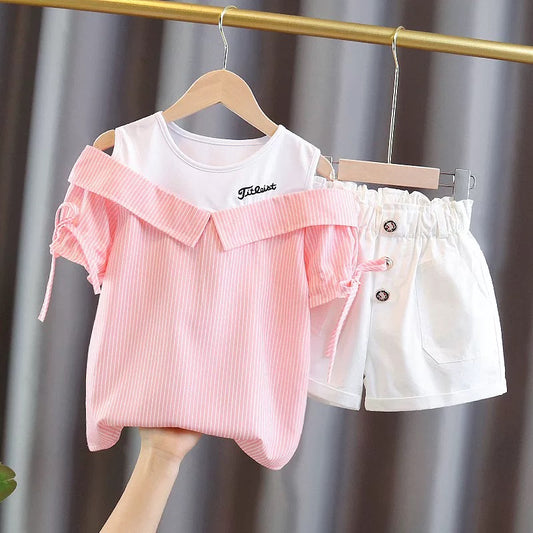 Cold shoulder style shirt & pant